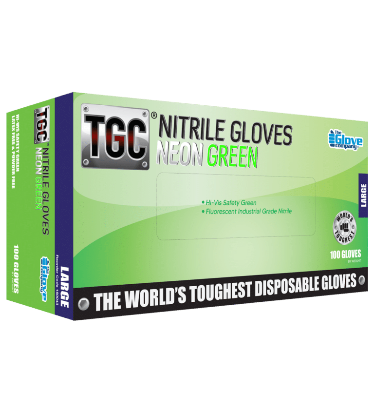 160043 TGC neon green nitrile box L