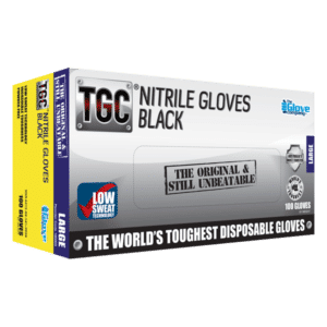 TGC® Black Nitrile Disposable Gloves