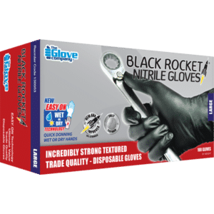 Black Rocket® Nitrile Disposable Gloves